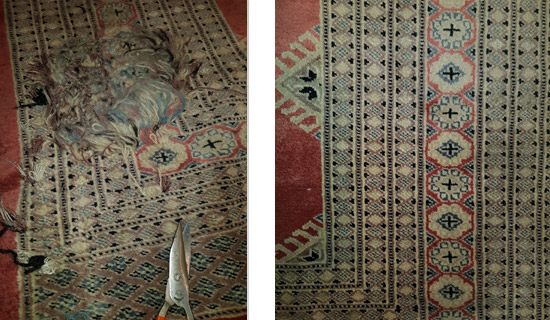 Restauración de flecos y alfombras en Madrid.
